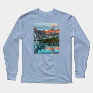 The Lord is my shepherd… He leads me beside quiet waters - Psalm 23:1-3 Long Sleeve T-Shirt